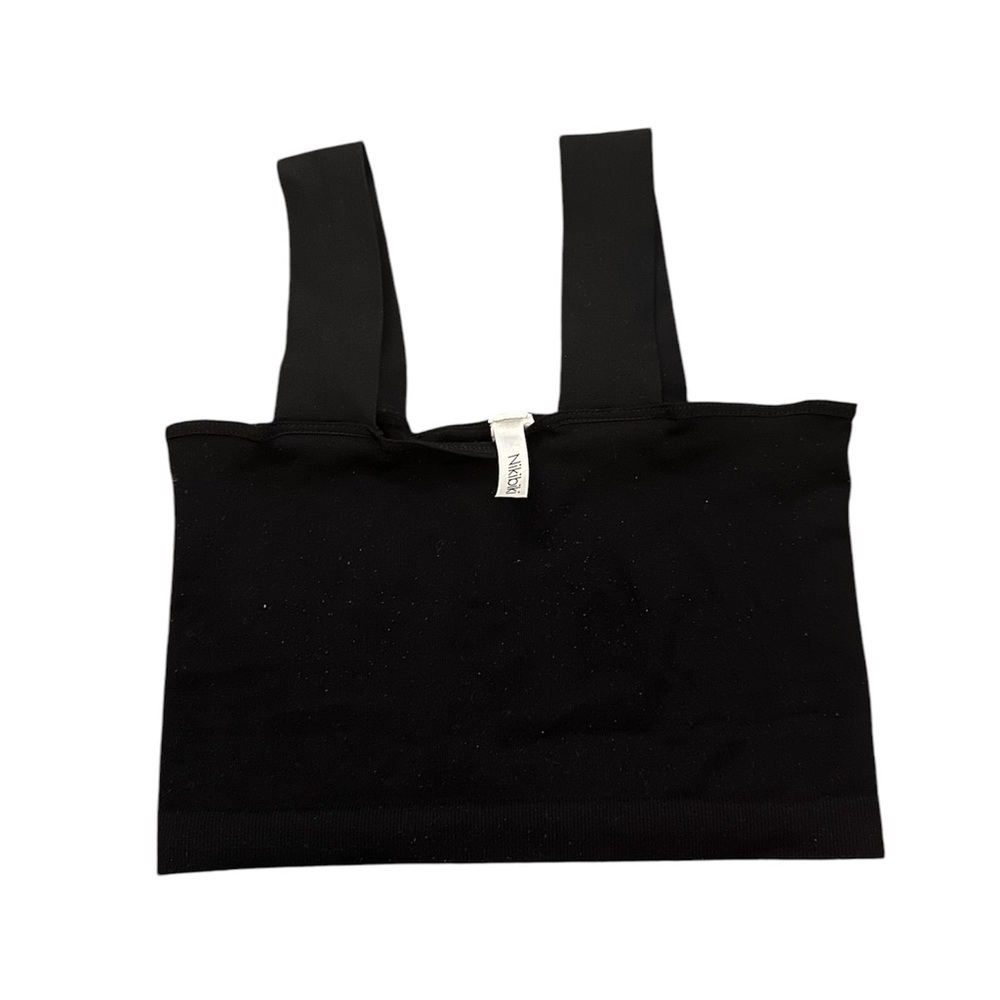 Nikibiki Black Seamless Square Tank Top OS